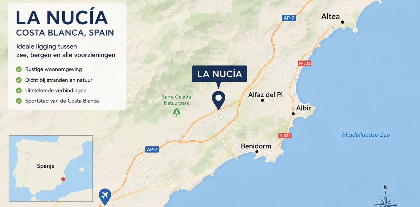 La nucia op de kaart